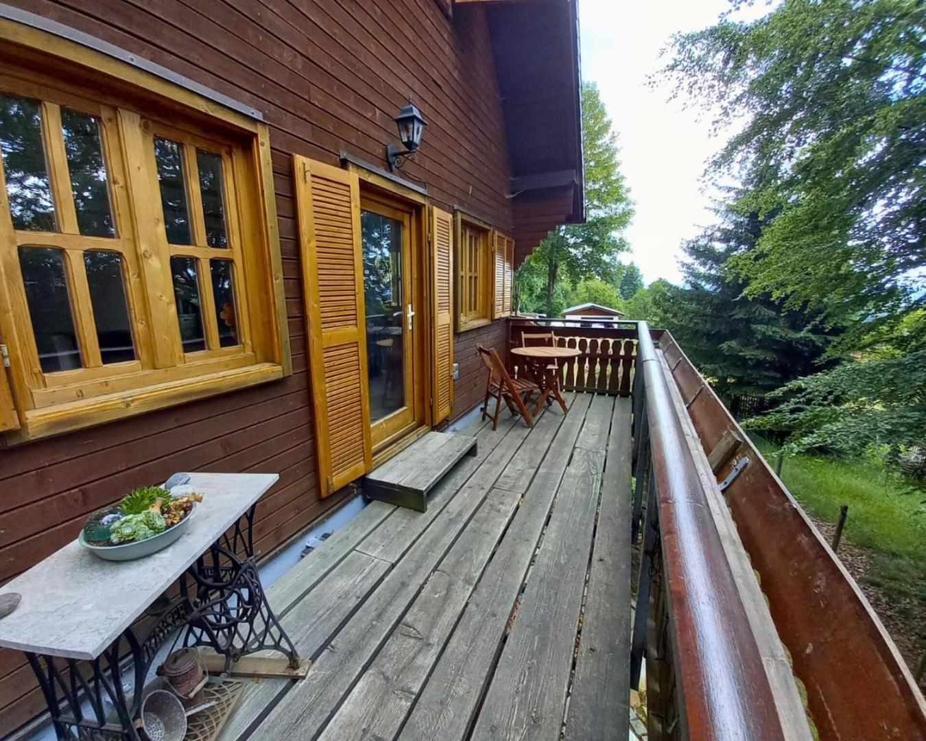 Ferienhaus Sonnenblick Entspannung Mit Sauna Kamin Und Balkon Sonneberg Exterior foto